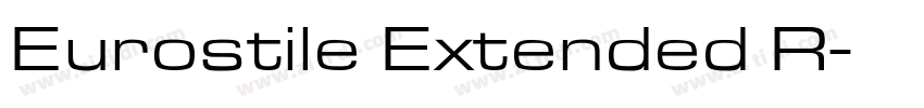 Eurostile Extended R字体转换